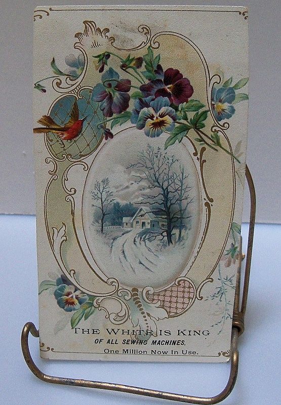 Advertising Trade Card: White Sewing Machine Advertising Trade Card: White Sewing Machine