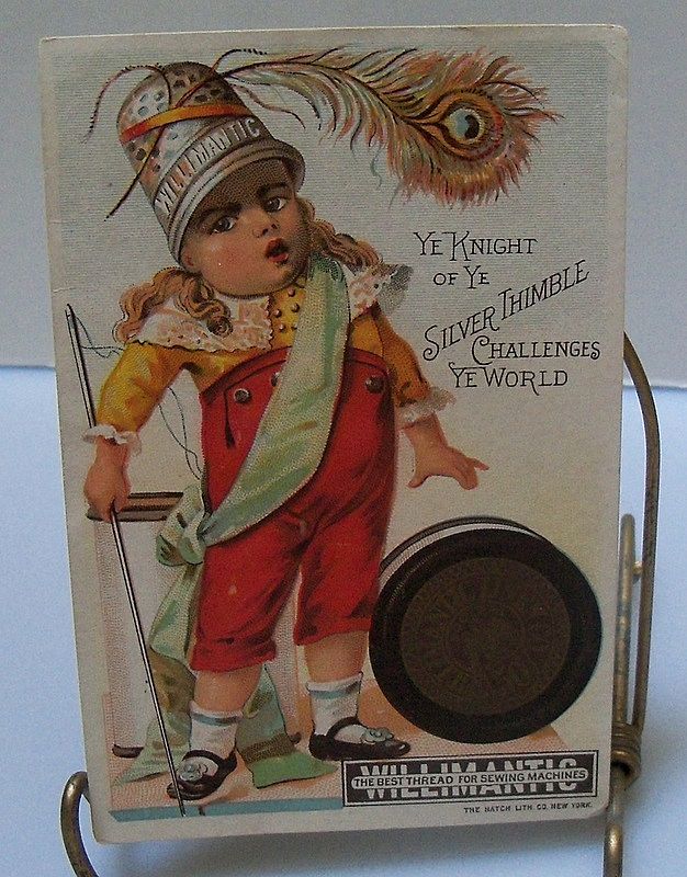 Advertising Trade Card "Willimantic Thread Co." Advertising Trade Card "Willimantic Thread Co."