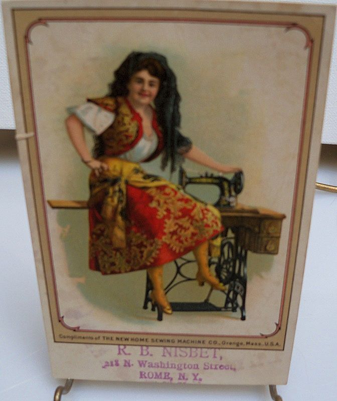 Advertising Trade Card "New Home Sewing Machine" Advertising Trade Card "New Home Sewing Machine"