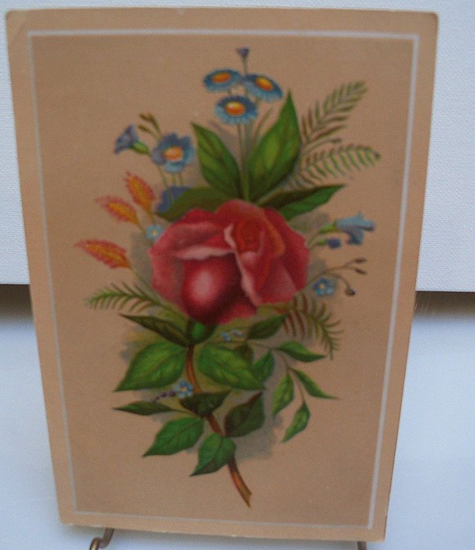 Advertising Giveaway Card with Beautiful Flowers Advertising Giveaway Card with Beautiful Flowers