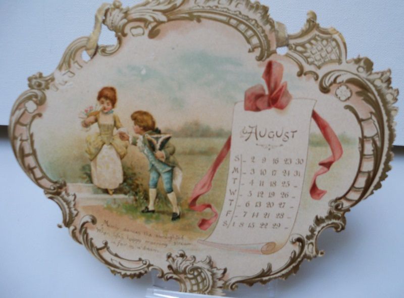 Calendar Page August Dancing Couple Calendar Page August Dancing Couple