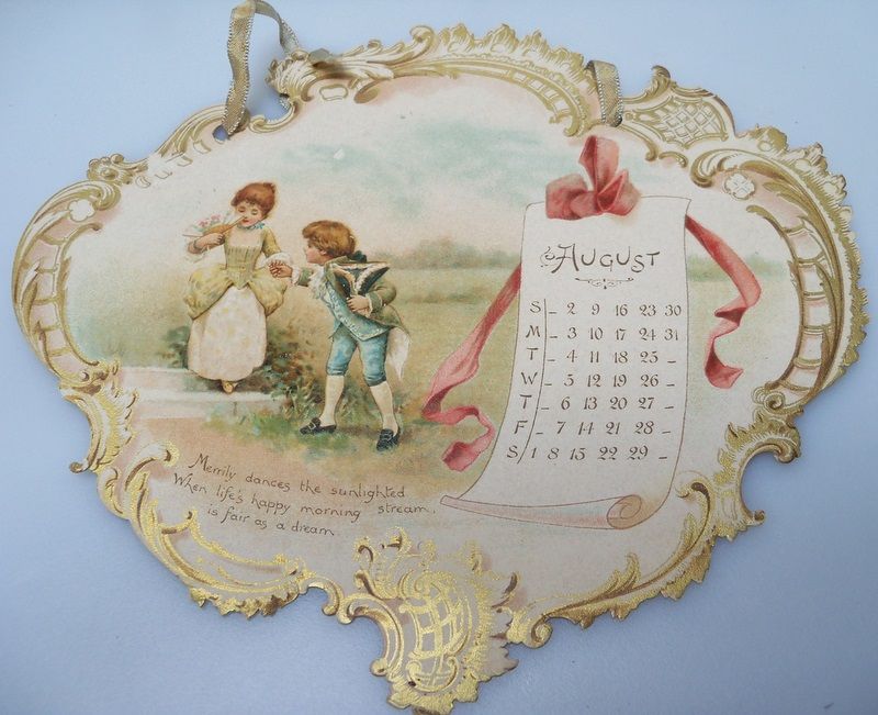 Calendar Page August Dancing Couple Calendar Page August Dancing Couple