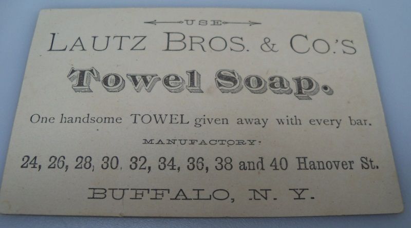 Advertising trade card "Soap" Advertising trade card "Soap"