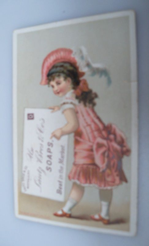 Advertising trade card "Soap" Advertising trade card "Soap"