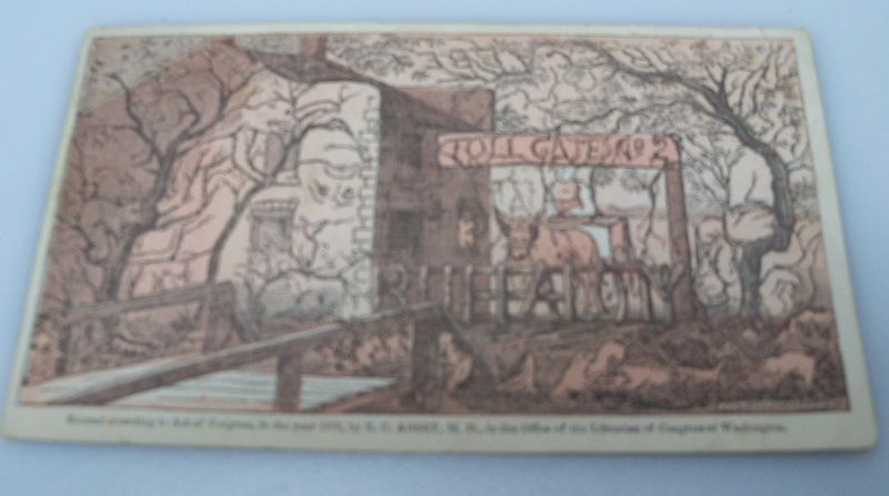 Advertising Trade Card "Toll Gate No. 5" Advertising Trade Card "Toll Gate No. 5"