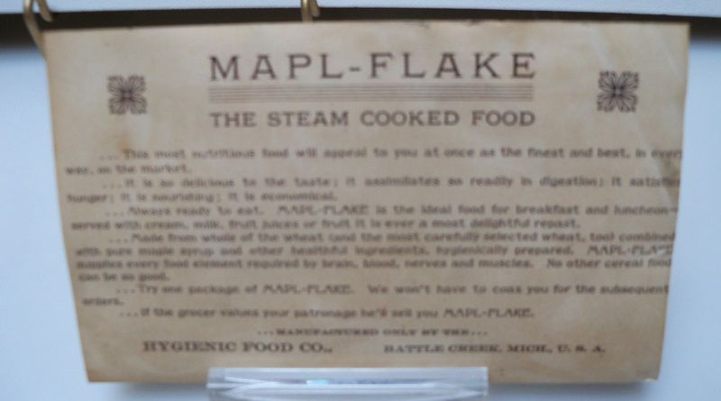 Advertising Trade Card "Mapl-Flake Cereal" Advertising Trade Card "Mapl-Flake Cereal"