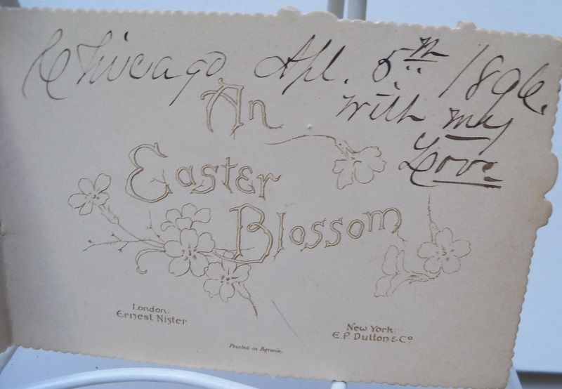 Booklet "An Easter Blossom" with verses and flowers Booklet "An Easter Blossom" with verses and flowers