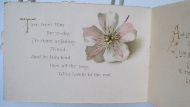 Booklet "An Easter Blossom" with verses and flowers Booklet "An Easter Blossom" with verses and flowers