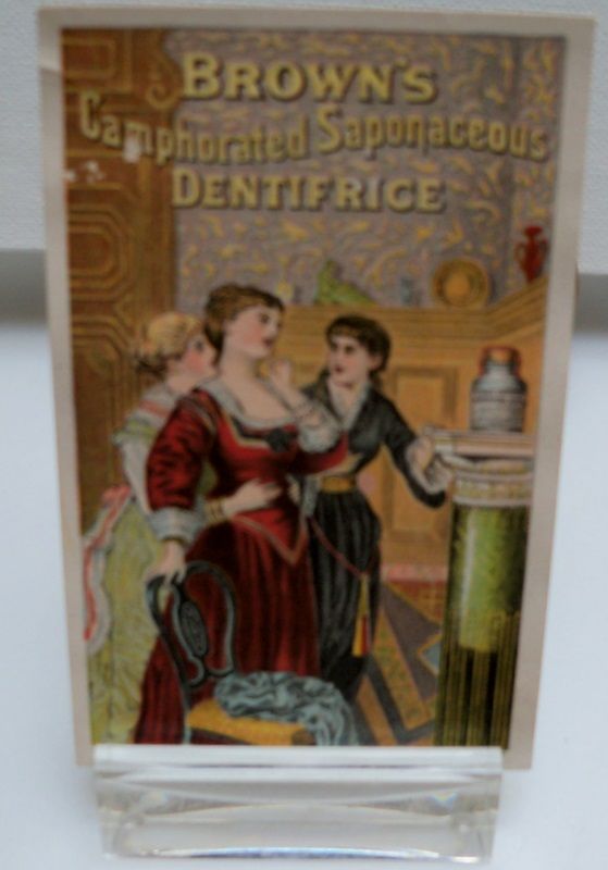 Advertising Trade Card "Dentifice" Advertising Trade Card "Dentifice"