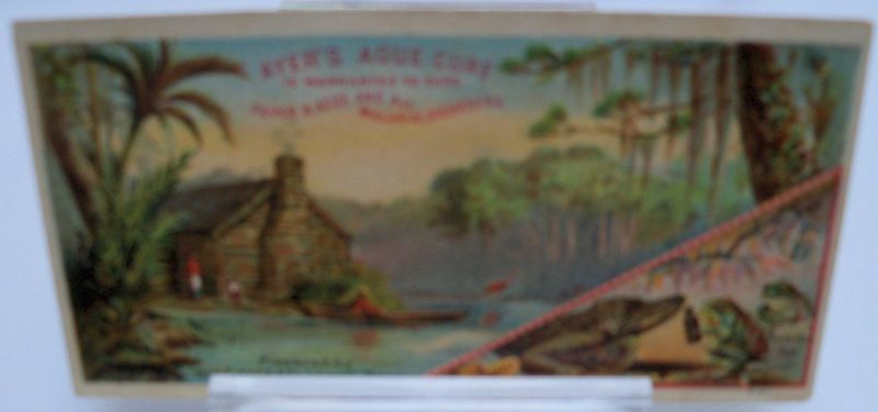 Advertising Trade Card "Ayers Ague Cure" Advertising Trade Card "Ayers Ague Cure"