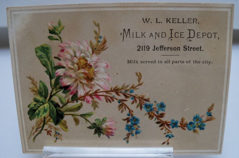 Advertising Trade Card "Milk and Ice Depot" Advertising Trade Card "Milk and Ice Depot"