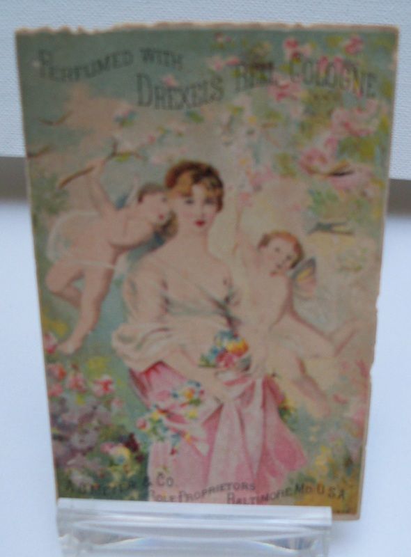 Advertising Trade Card Drexels Bell Cologne Advertising Trade Card Drexels Bell Cologne