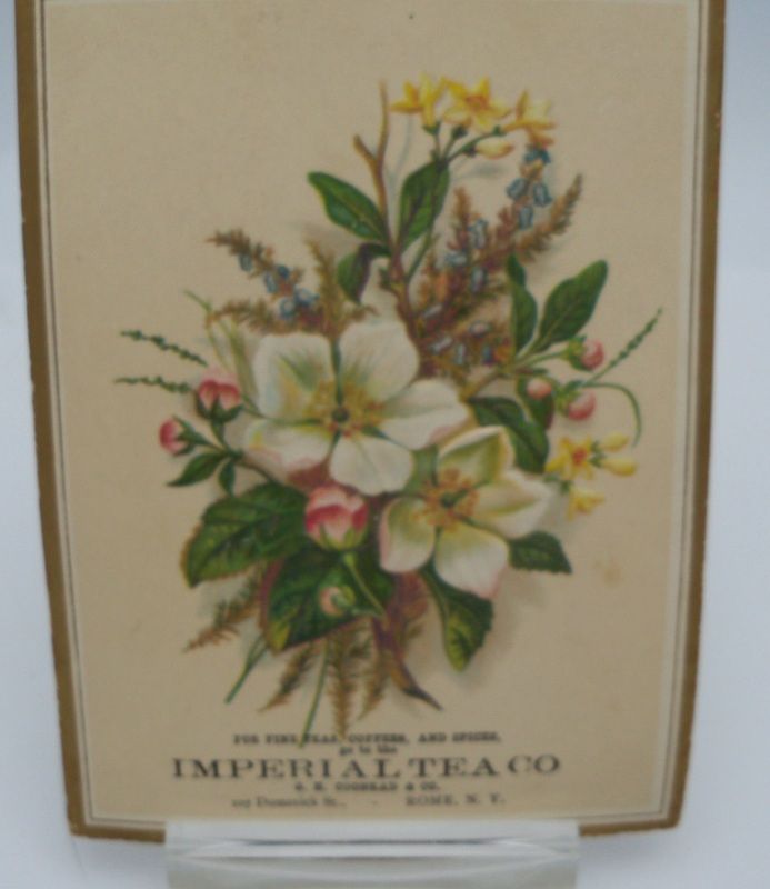 Advertising Trade Card "Imperial Tea Co" Advertising Trade Card "Imperial Tea Co"