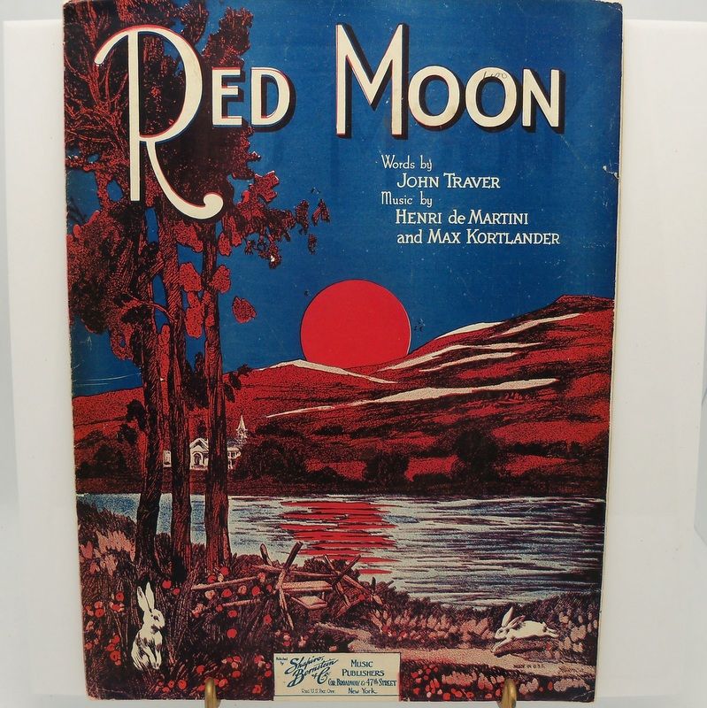 Sheet Music "Red Moon" Sheet Music "Red Moon"