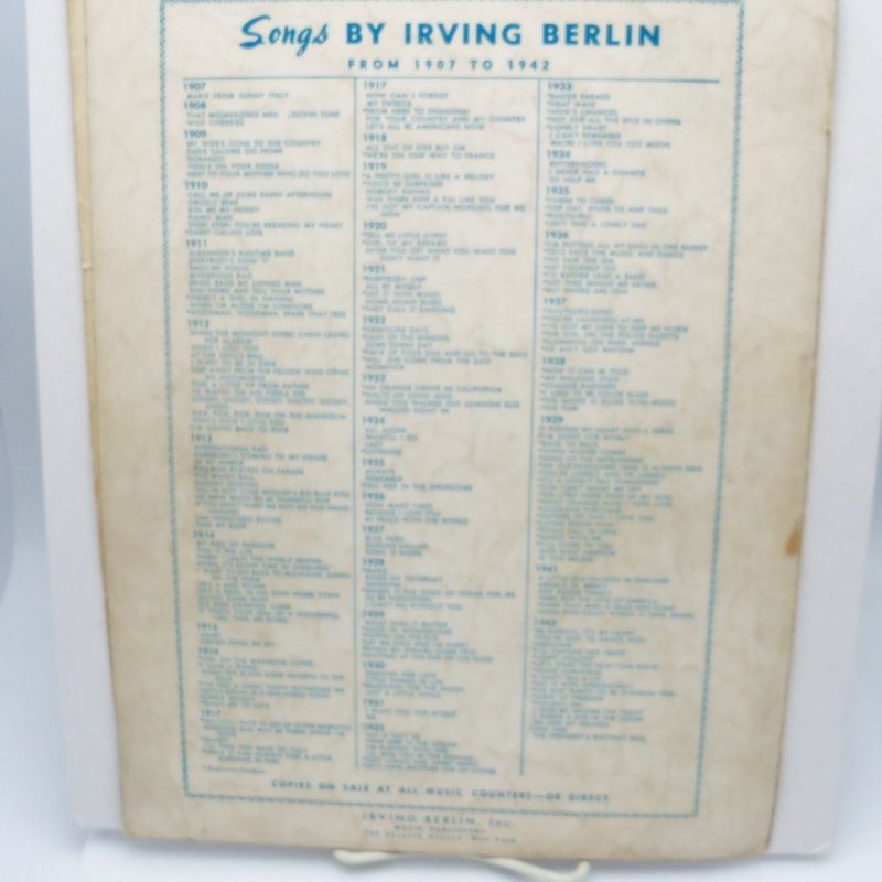 Sheet Music "Easter Parade" by Irving Berlin Sheet Music "Easter Parade" by Irving Berlin