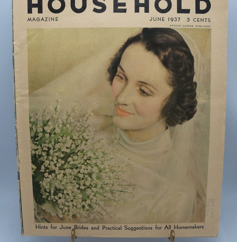 Household Magazine June 1937 Featuring June Brides Household Magazine June 1937 Featuring June Brides