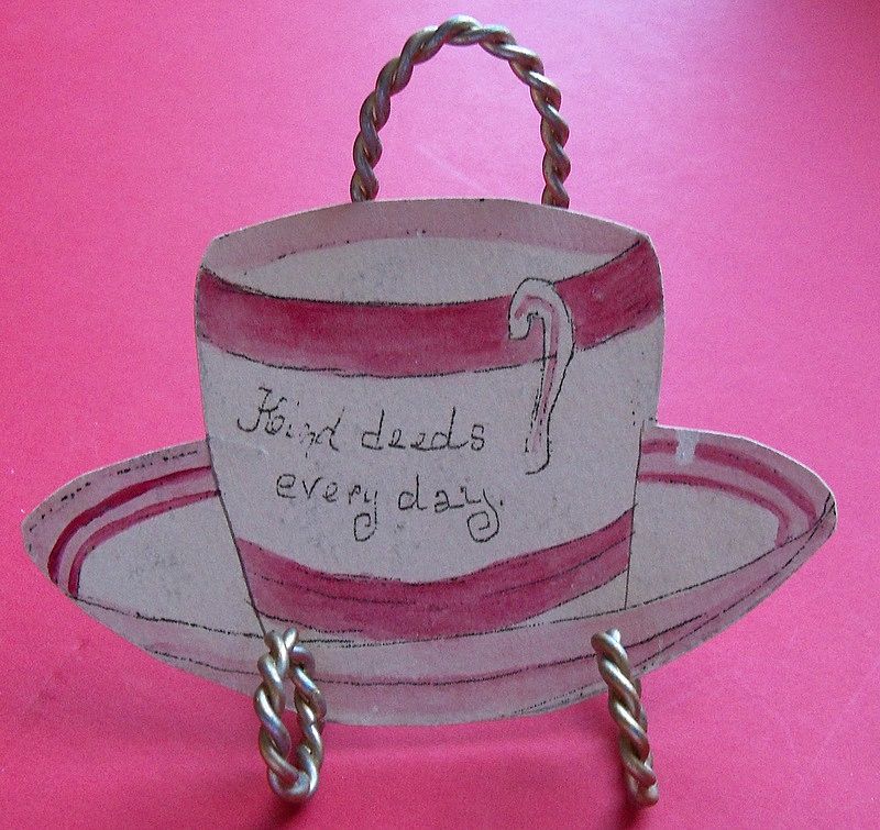 Paper Cup and Saucer with thoughtful saying Paper Cup and Saucer with thoughtful saying