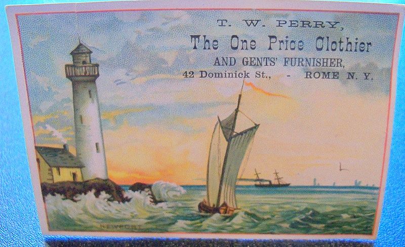 Advertising Trade Card "The One Price Clothier" Advertising Trade Card "The One Price Clothier"