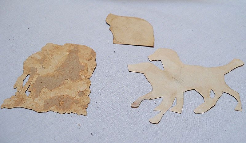 Victorian Scraps of Hunting Dogs Victorian Scraps of Hunting Dogs