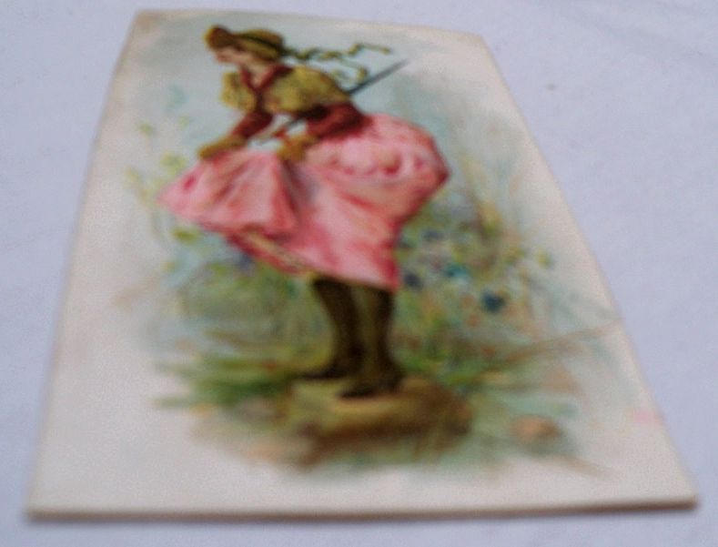 Advertising Trade Card Flirty Lady Tobacco Card Advertising Trade Card Flirty Lady Tobacco Card