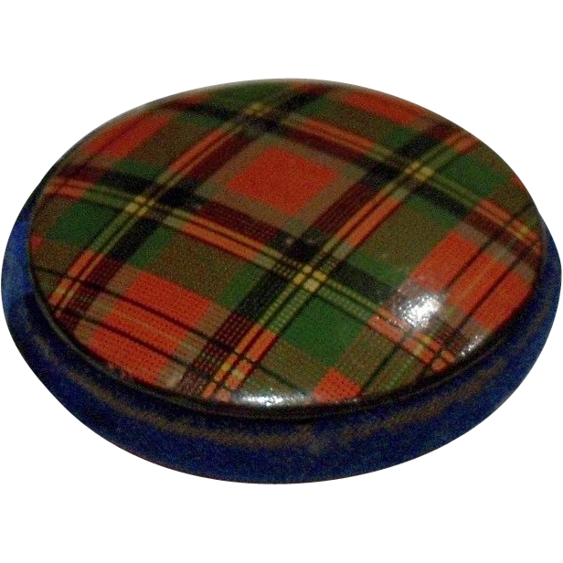 Striking Pin Cushion Tartanware "Prince Charlie Pattern" Striking Pin Cushion Tartanware "Prince Charlie Pattern"