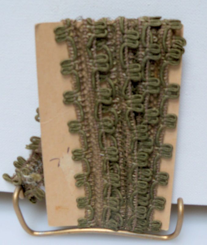 Narrow Moss Green Victorian Trim Narrow Moss Green Victorian Trim