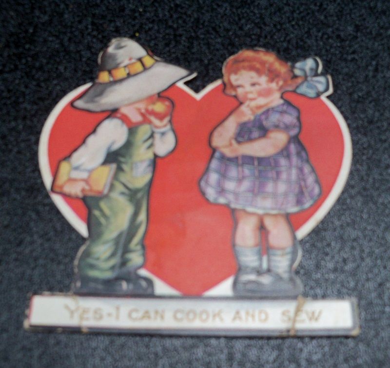 A stand Up Valentine with a traditional woman's theme A stand Up Valentine with a traditional woman's theme