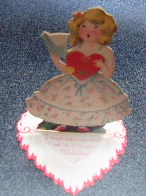 Girl Singing a Song Stand Up Valentine Girl Singing a Song Stand Up Valentine