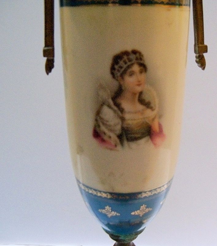Pair of Lamps with Portraits of Napoleon and Josephine Pair of Lamps with Portraits of Napoleon and Josephine