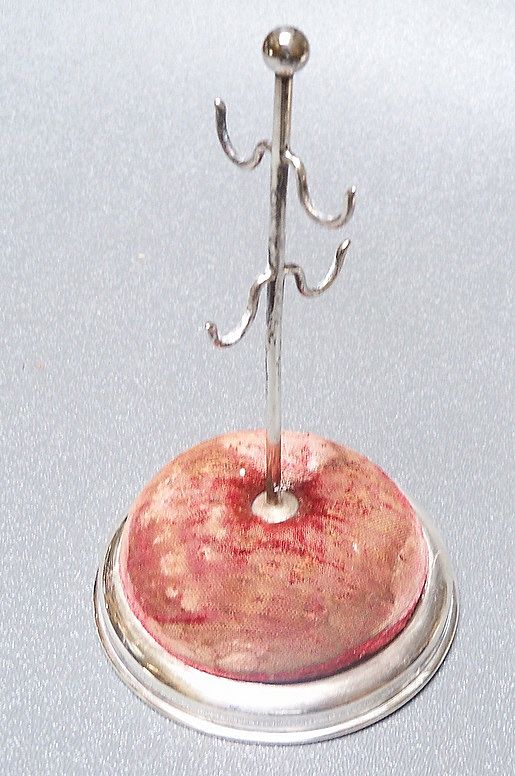Sterling Stickpin and Ring Holder Sterling Stickpin and Ring Holder