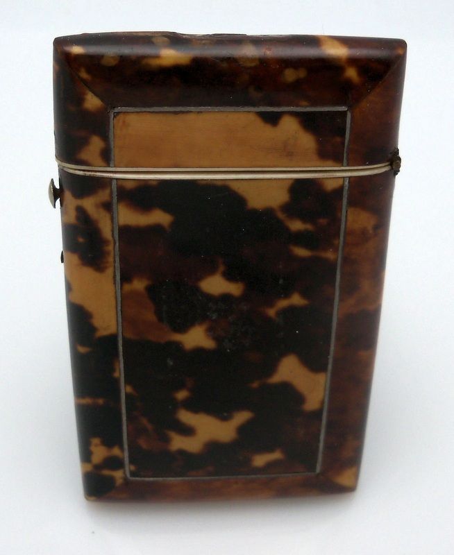 Mottled Tortoise Man's Calling Card Case Mottled Tortoise Man's Calling Card Case