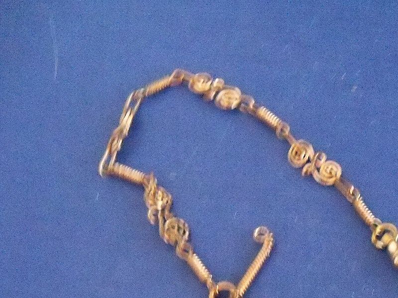 Gold Tone Watch Chain with Mother of Pearl Gold Tone Watch Chain with Mother of Pearl