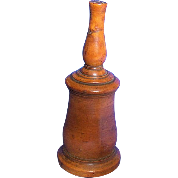 Turned Wood Glove Powder Shaker Turned Wood Glove Powder Shaker
