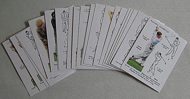1986 Reprinted Set Players Cigarette Cards 1939 Golf 1986 Reprinted Set Players Cigarette Cards 1939 Golf
