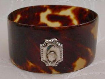 Fabulous Antique Tortoise and Silver Napkin Ring Fabulous Antique Tortoise and Silver Napkin Ring