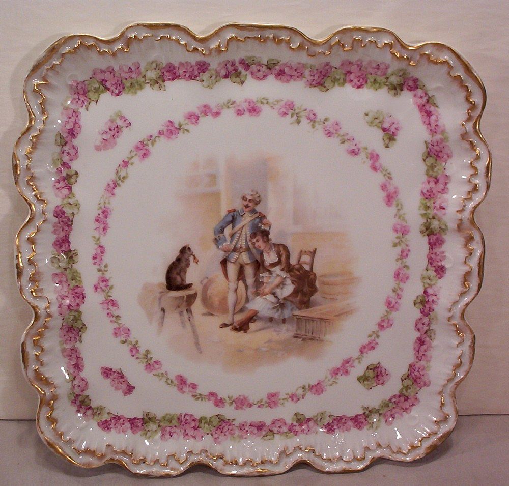 Vintage Square Limoges Dresser Tray Vintage Square Limoges Dresser Tray