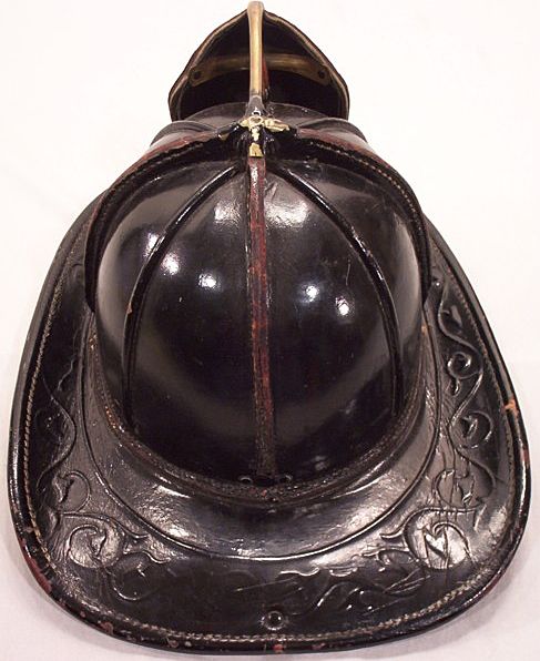 Vintage Leather Fireman's Hat Made by Chairns Green Island FD Vintage Leather Fireman's Hat Made by Chairns Green Island FD