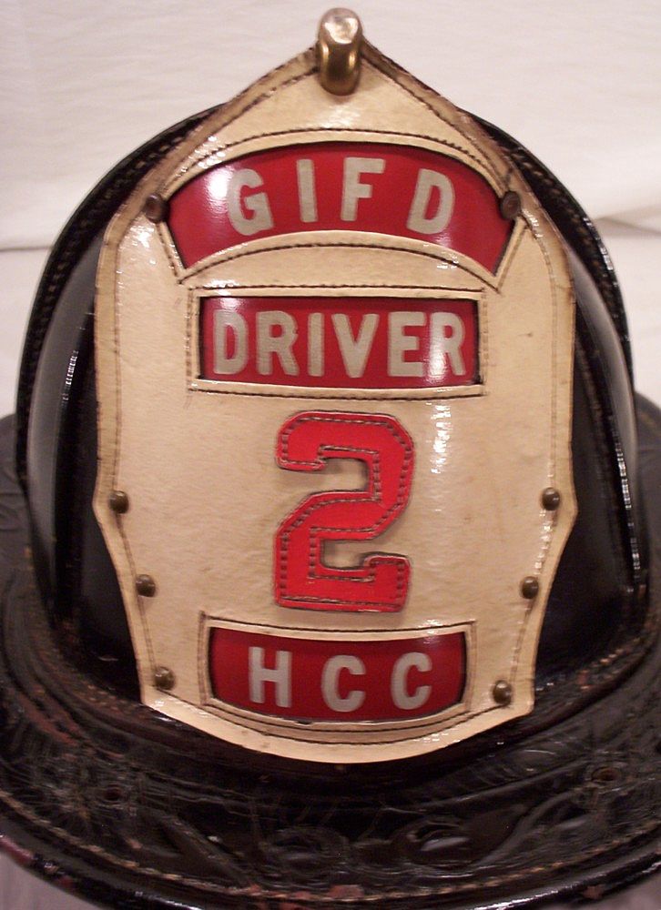 Vintage Leather Fireman's Hat Made by Chairns Green Island FD Vintage Leather Fireman's Hat Made by Chairns Green Island FD