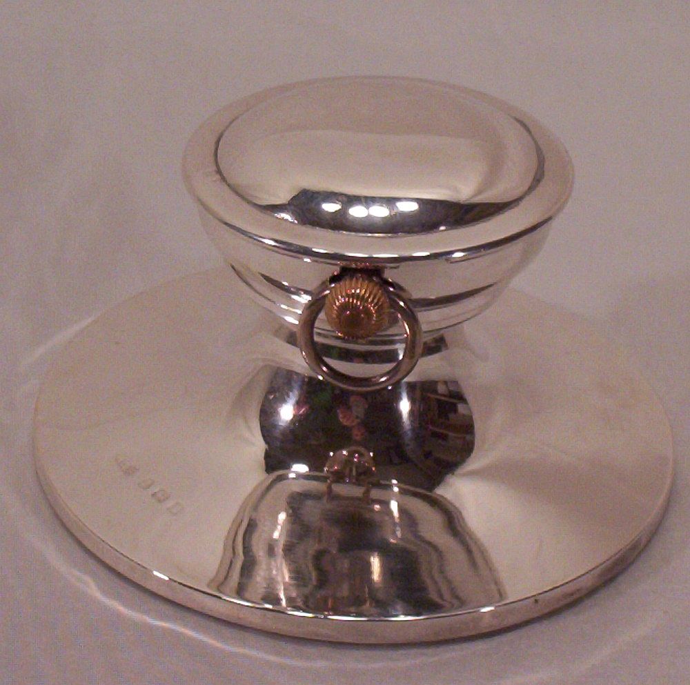 Vintage Watch Top Inkwell Sterling Silver Capstan Vintage Watch Top Inkwell Sterling Silver Capstan