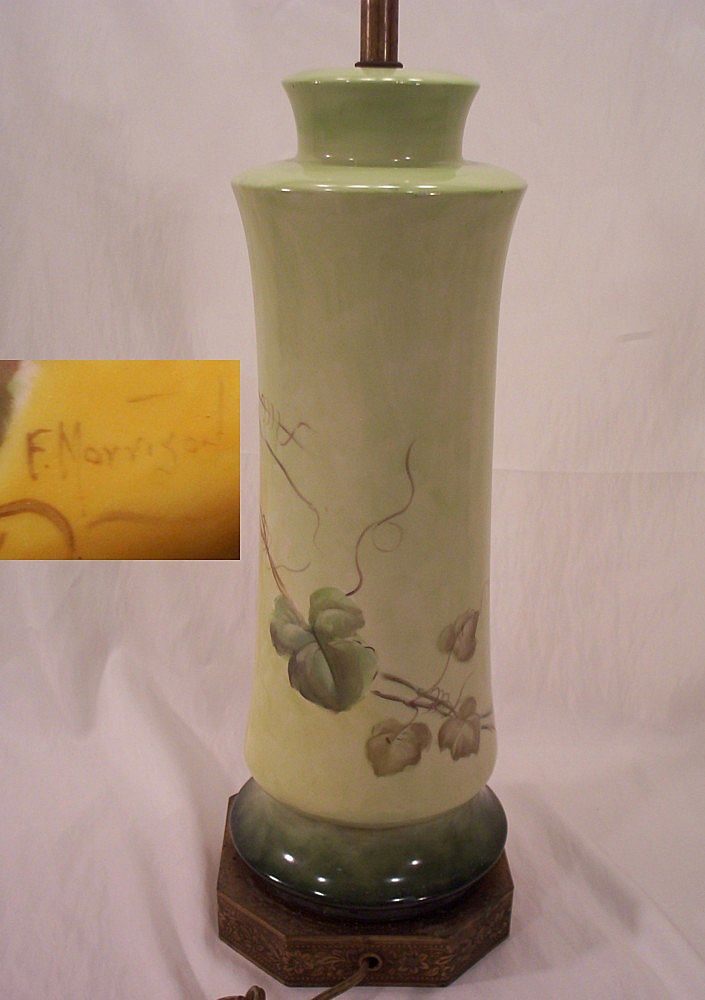 Vintage Fabulous Limoges Lamp Hand Painted Grapes Vintage Fabulous Limoges Lamp Hand Painted Grapes