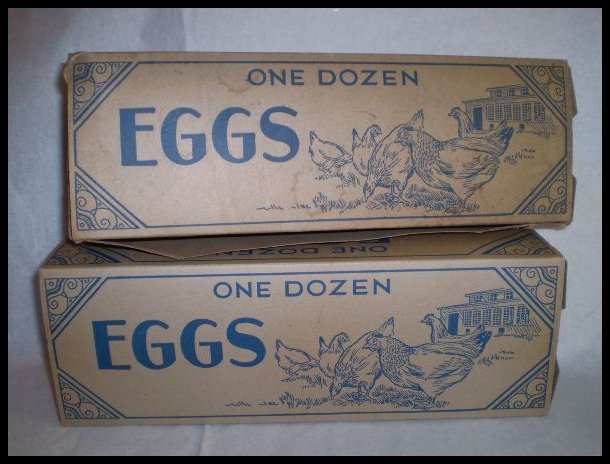 TWO Premier Egg Cartons - 1931 TWO Premier Egg Cartons - 1931