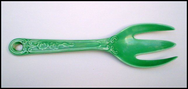 Vintage Fiesta Kitchen Kraft Original Red Spoon & Original Green Fork Vintage Fiesta Kitchen Kraft Original Red Spoon & Original Green Fork