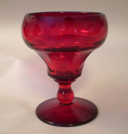 Fenton Ruby Red Set of (8) Eight Champagne Goblets Fenton Ruby Red Set of (8) Eight Champagne Goblets