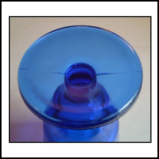 Smith Glass Set of Six (6) Cobalt Blue Goblets Smith Glass Set of Six (6) Cobalt Blue Goblets