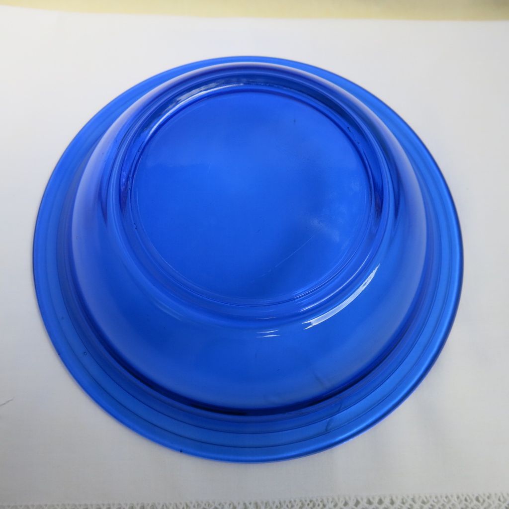 Hazel Atlas Moderntone Cobalt Blue Master Berry Bowl Hazel Atlas Moderntone Cobalt Blue Master Berry Bowl