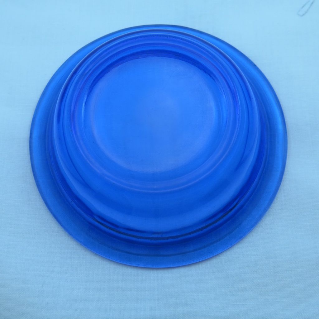 Hazel Atlas Moderntone Cobalt Blue Fruit Bowl Hazel Atlas Moderntone Cobalt Blue Fruit Bowl
