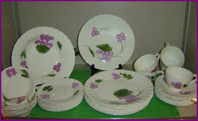 Blue Ridge Pottery "Chablis" Dinnerware Set- Thirty (30) Pieces Blue Ridge Pottery "Chablis" Dinnerware Set- Thirty (30) Pieces