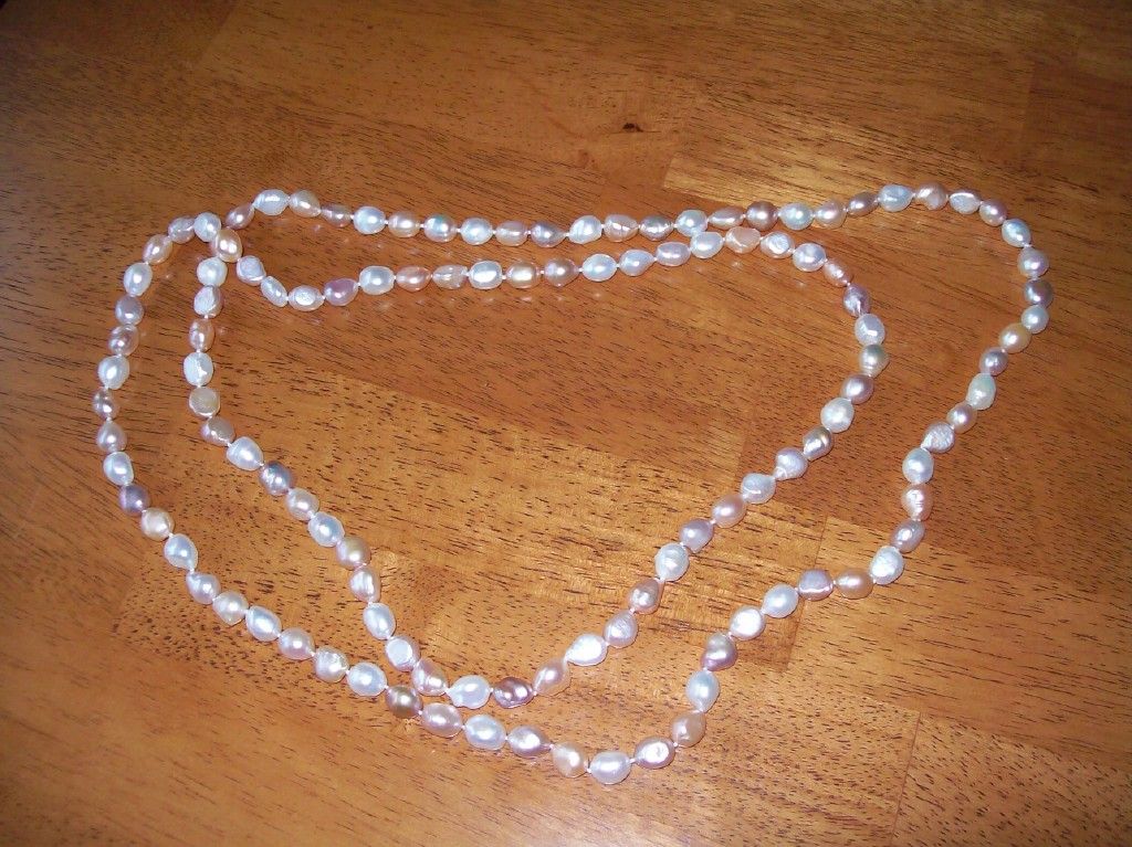 Baroque Freshwater Pearls ~ Hand Knotted ~ 60 Inch Strand Baroque Freshwater Pearls ~ Hand Knotted ~ 60 Inch Strand