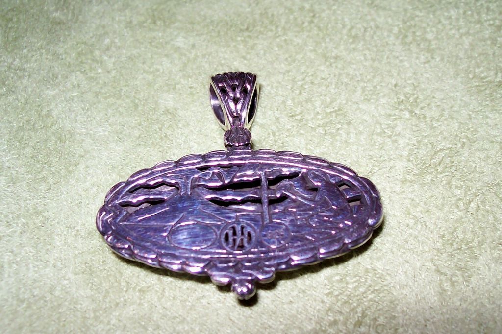 John Hardy Sterling Silver Double Sided Pendant John Hardy Sterling Silver Double Sided Pendant
