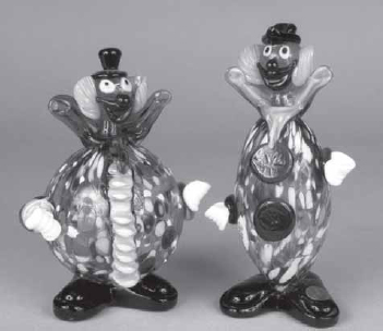 Venetian Glass Clowns Copied
